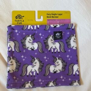 Turtle Fur Kids Purple Unicorn Neck Warmer
